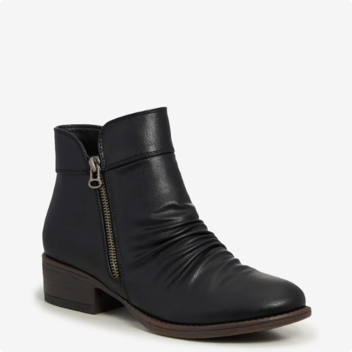 Women's Kelly & Katie Jennifer Ruched Bootie - Black  Women's Kelly & Katie Jennifer Ruched Bootie - Black