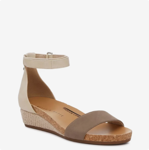 Women's Kelly & Katie Neriah Wedge Sandal - Taupe  Women's Kelly & Katie Neriah Wedge Sandal - Taupe